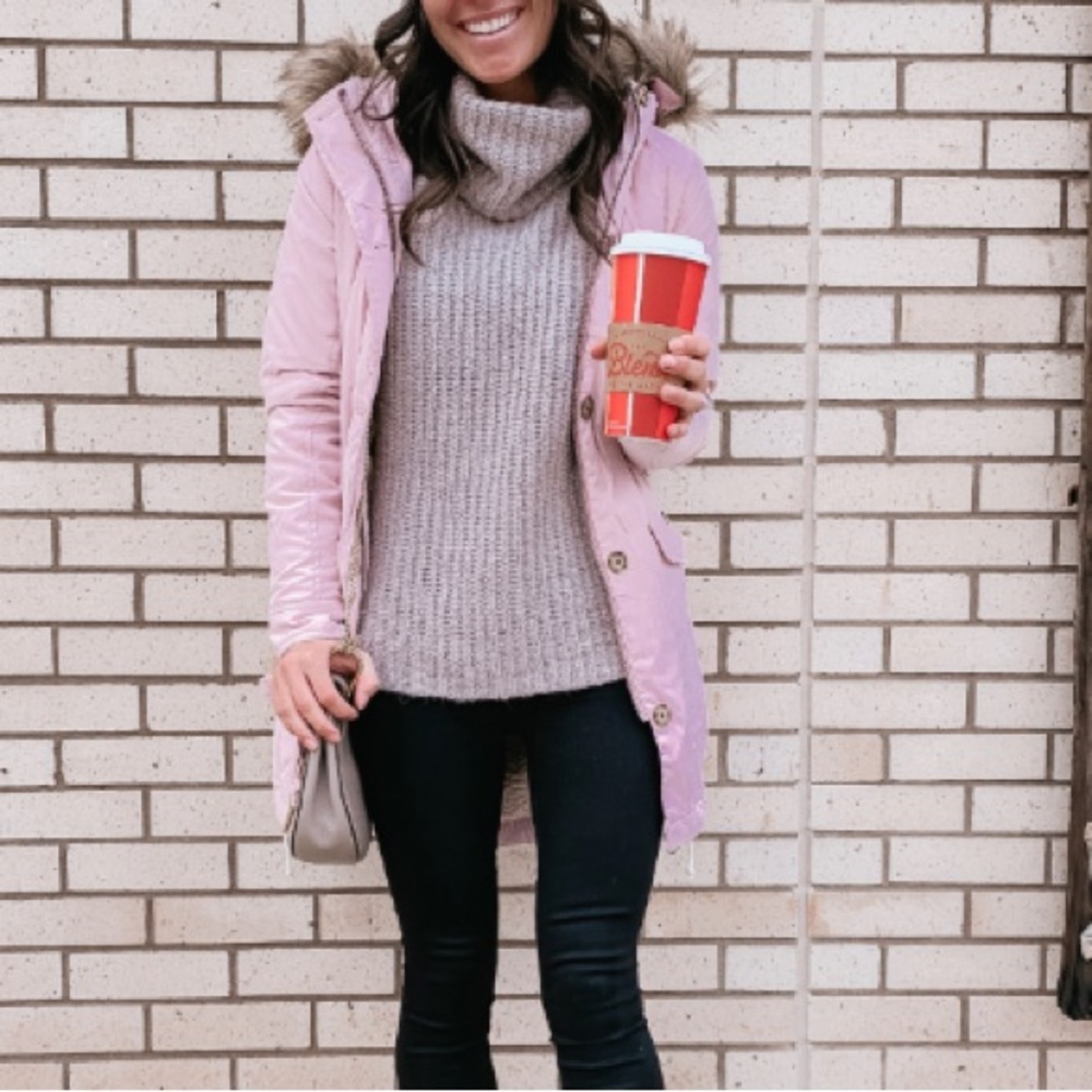 Light pink parka